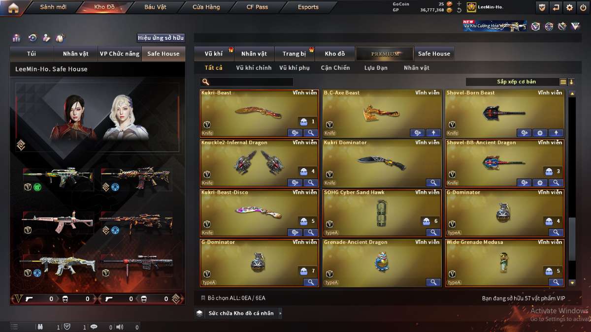 shop acc cf uy tin gia re